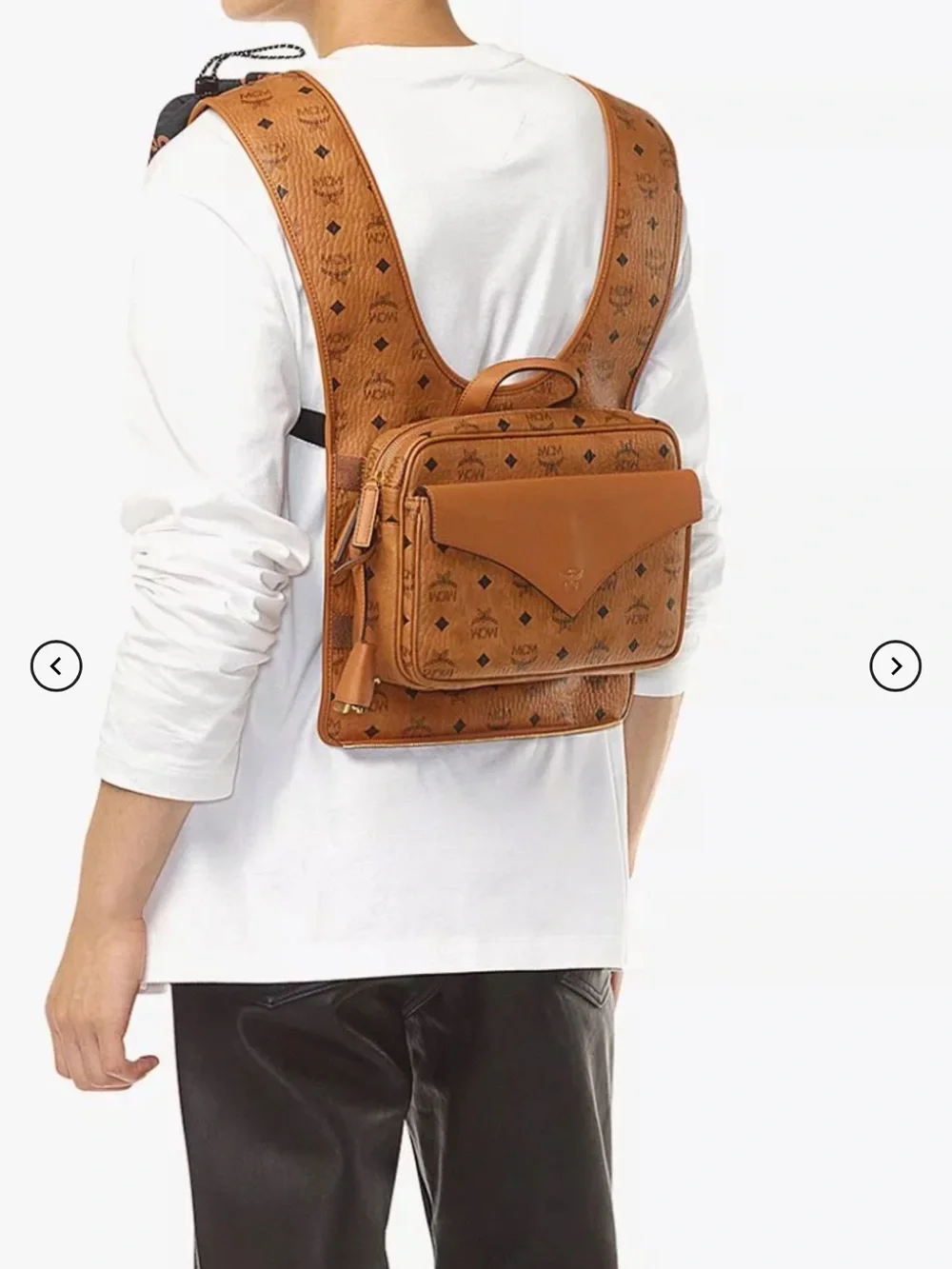 MCM Large Aren Multi-Backpack In Visetos - Picture 15 of 16